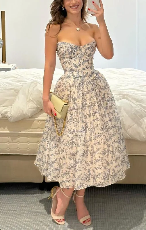 Bargain Blast Elegant Sweetheart A-Line Floral Long Party Dress Wedding Guest Dress, DP4440 Bargain Blast Elegant Sweetheart A-Line Floral Long Party Dress Wedding Guest Dress, DP4440