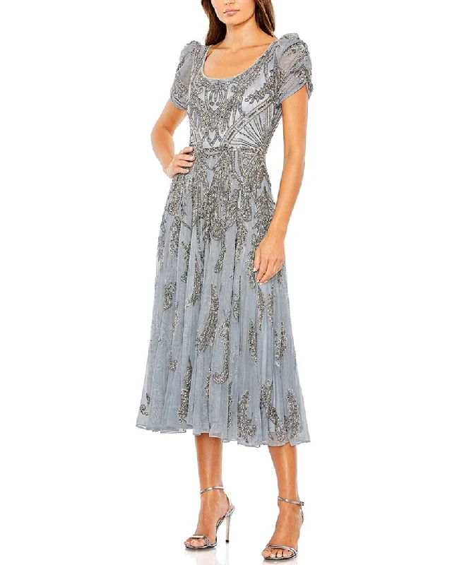 New Deals Mac Duggal Tea-Length Dress