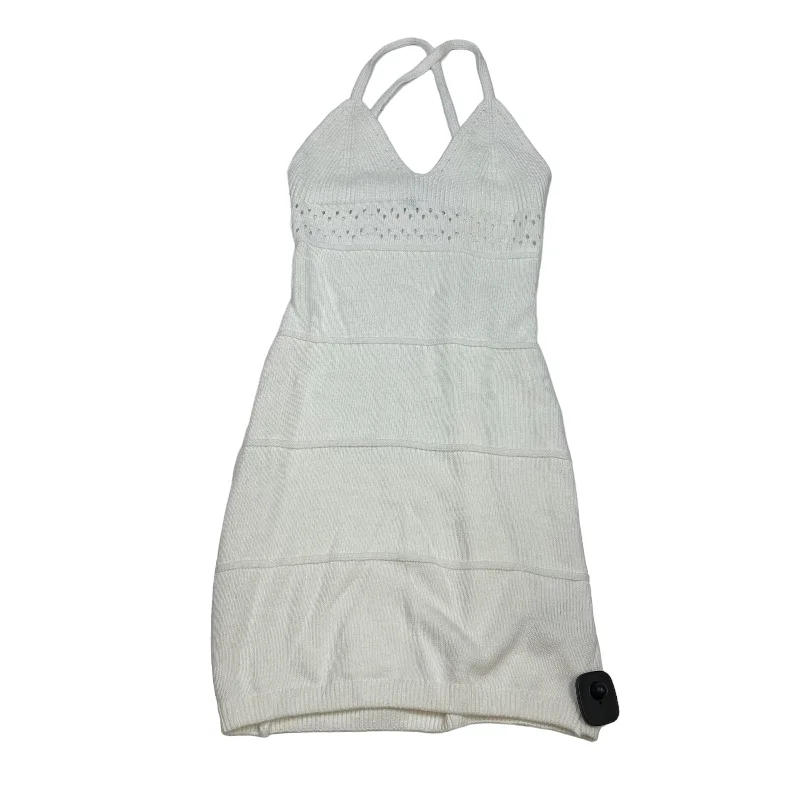 Limited Availability White Dress Casual Short H&m, Size S