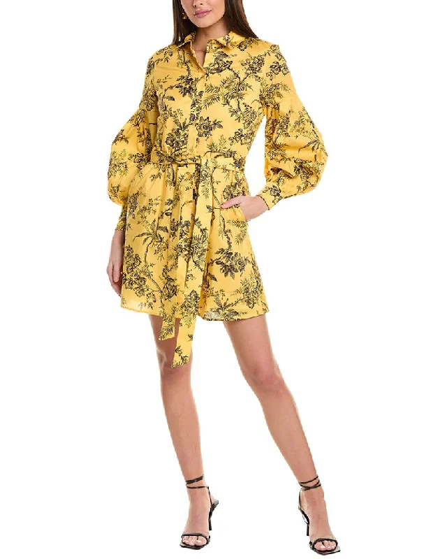 Closeout Carolina Herrera Puff Sleeve Shirtdress