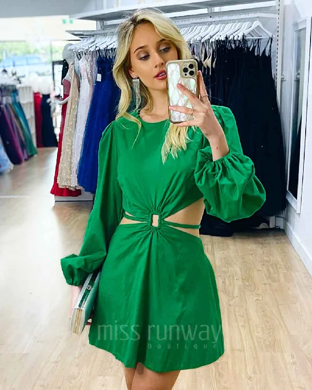 New Deals Kianna Mini Dress - Green