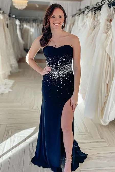 Customer Appreciation Sale Sweetheart Strapless Mermaid Beaded Party Prom Dress