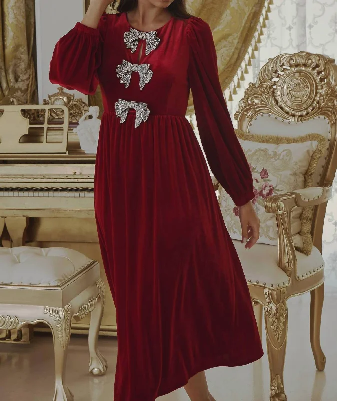 Extra Savings A Touch Of Sparkle Dress In Red