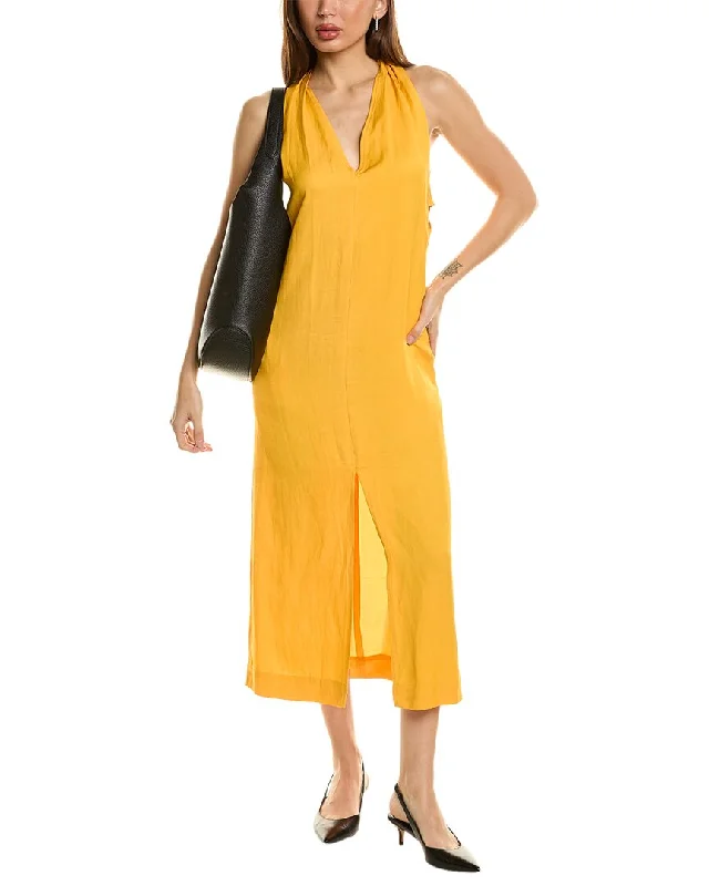 Bonus Savings Reiss Alda Linen-Blend Maxi Dress
