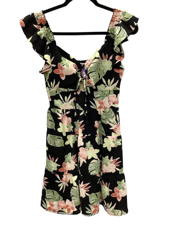 Special Discount Tropical Print Dress Casual Midi Madden Nyc, Size M
