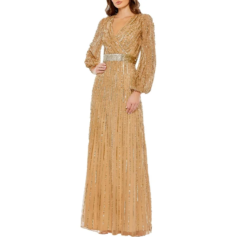Limited Edition Mac Duggal Womens Embellished Formal Evening Dress