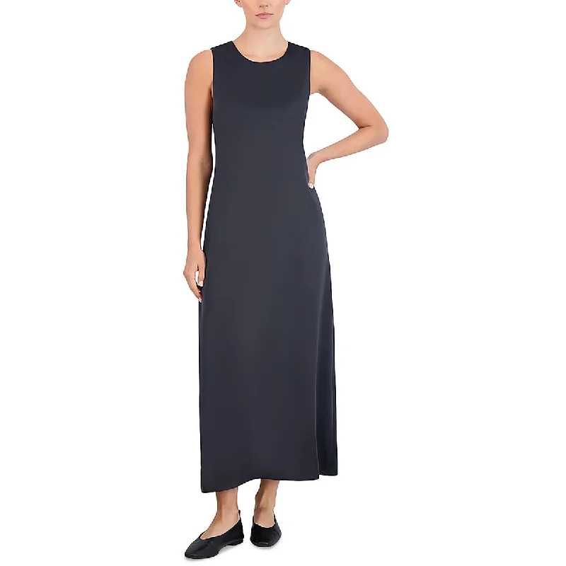 Limited Availability Womens Satin Sleeveless Maxi Dress
