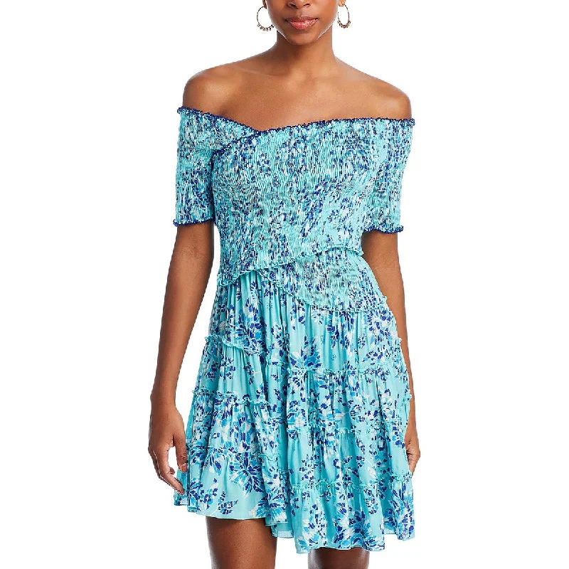 Unmissable Offer Womens Smocked Mini Mini Dress