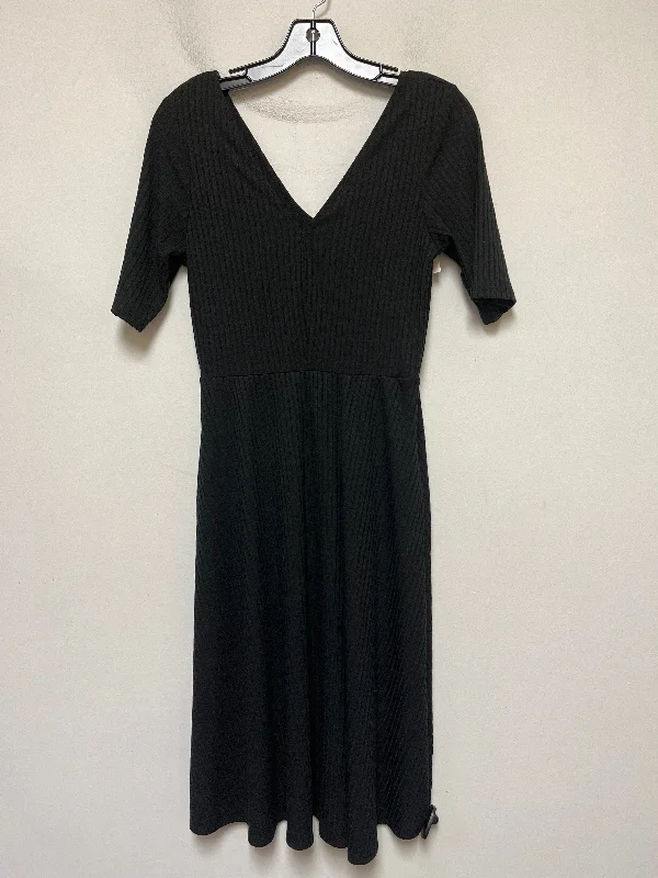 Buy More, Save More Black Dress Casual Midi Socialite, Size M