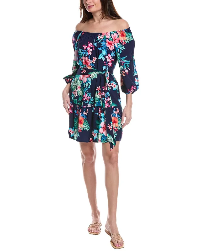 Price Cut Tommy Bahama Flora Off-The-Shoulder Mini Dress