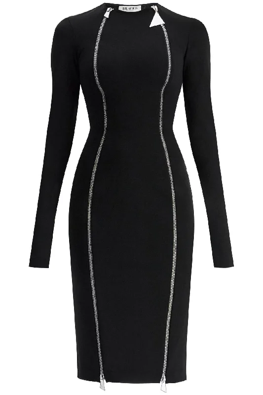 Super Sale The Attico Women's Midi Dress With Double Zipper Detail