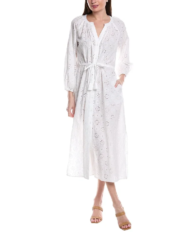 Weekend Special Tommy Bahama Harbour Eyelet Button Front Maxi Dress