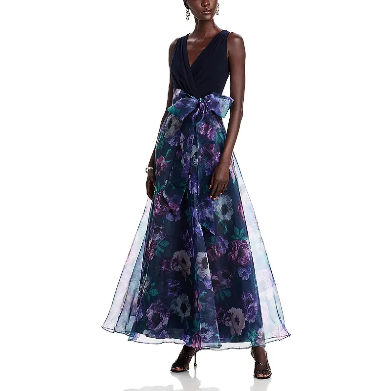 Inventory Reduction Womens Organza Shimmer Evening Dress