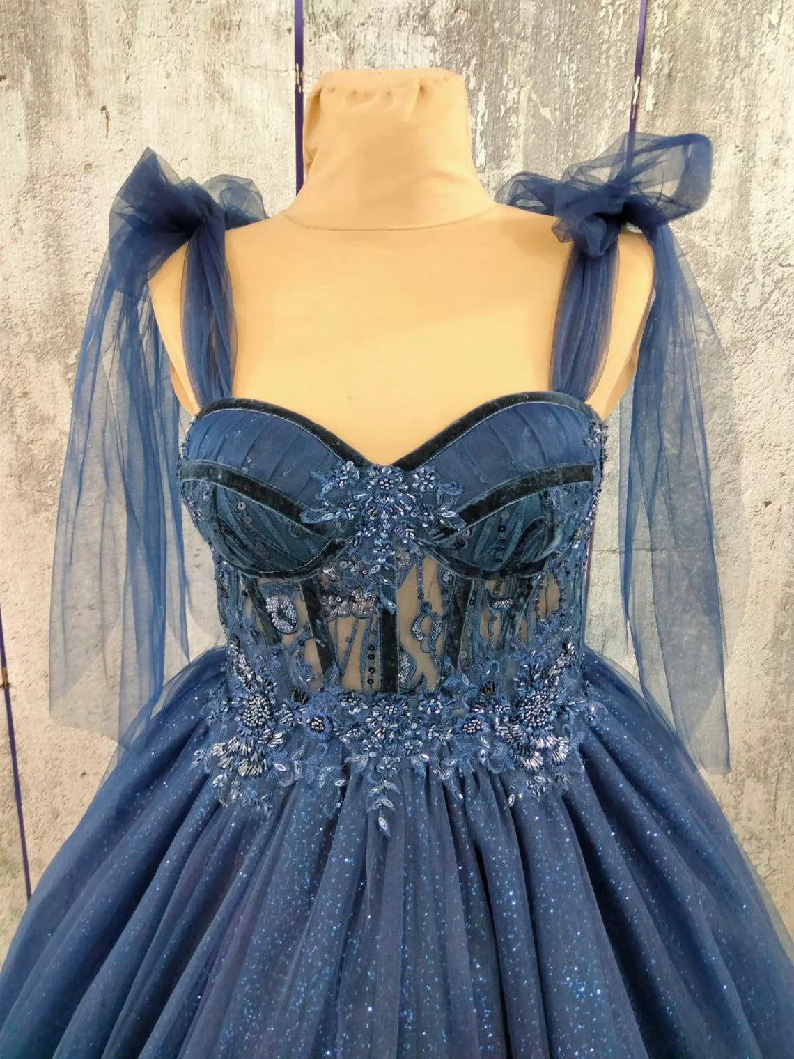 Price Meltdown Tulle Dark Blue Party Dress, Prom Evening Dress, Off Shoulder Gown, Prom Dress, A-Line Party Dress, Maxi Corset Dress, Elegant Evening Dress Price Meltdown Tulle Dark Blue Party Dress, Prom Evening Dress, Off Shoulder Gown, Prom Dress, A-Line Party Dress, Maxi Corset Dress, Elegant Evening Dress