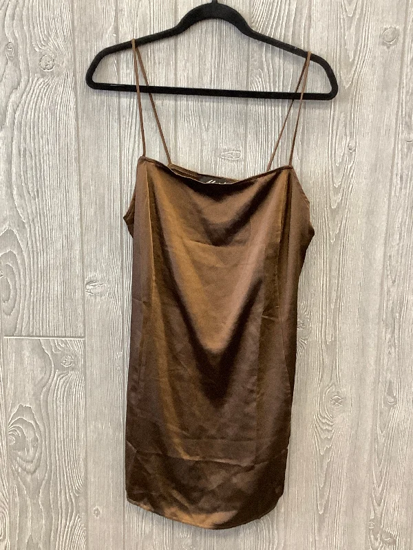 Discount Extravaganza Brown Dress Party Short Clothes Mentor, Size M