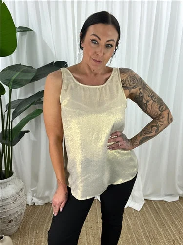 Price Rollback Goldie Tank - Pastel Gold (SALE)