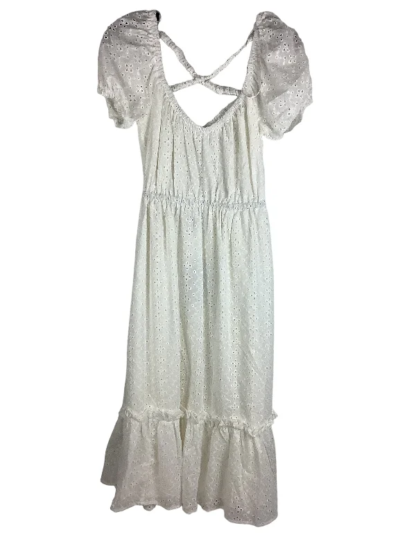 Weekend Deal White Dress Casual Maxi Lulus, Size Xs