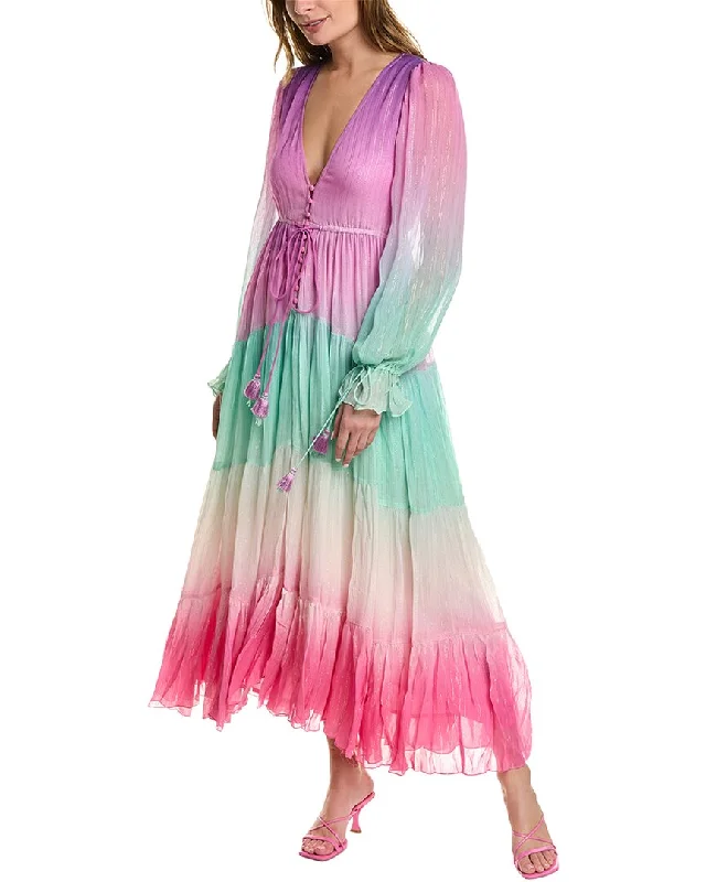 Big Savings Rococo Sand Tiered Maxi Dress