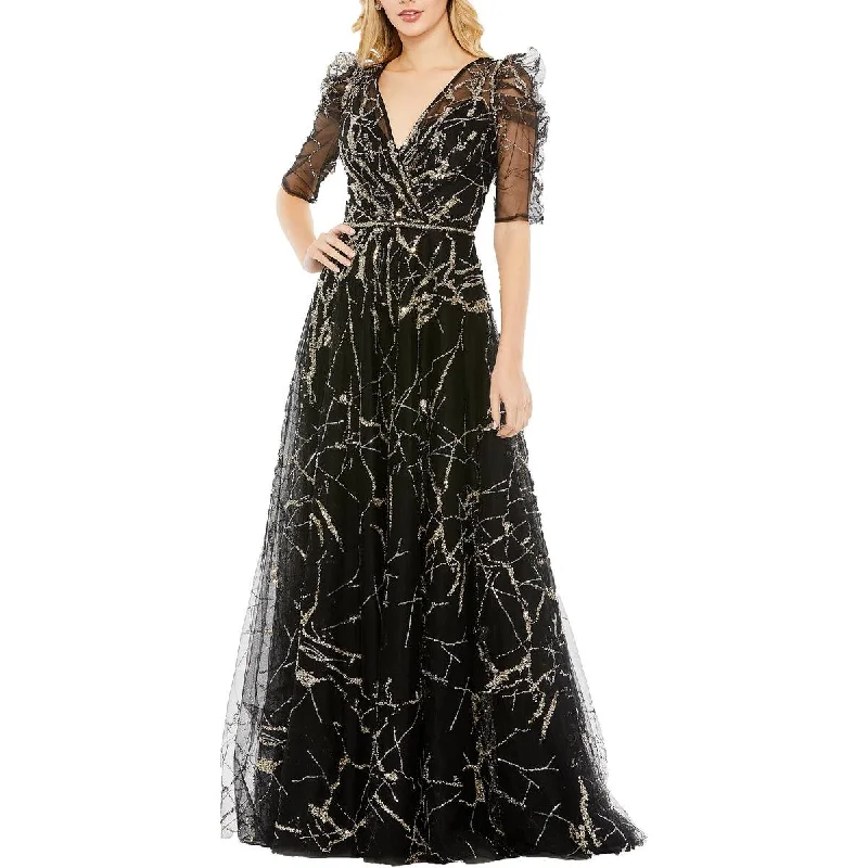 Shop and Save Womens Embellished Formal Evening Dress