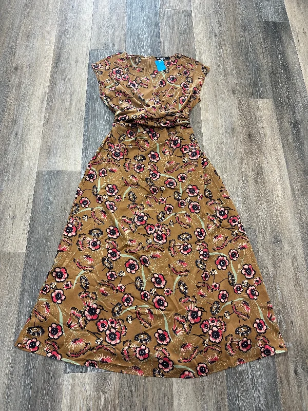 Great Deals Floral Print Dress Party Midi Mikarose, Size S