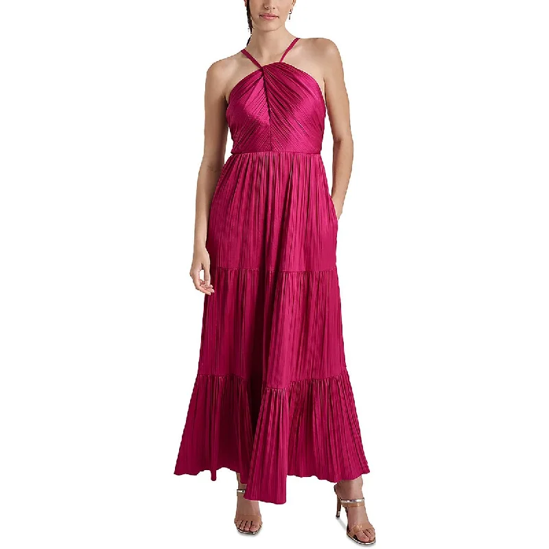 Big Discounts Womens Satin Tiered Maxi Dress