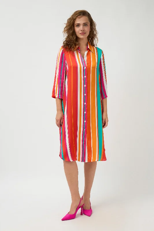 Amazing Deals Mulan Shirt Dress - Orange