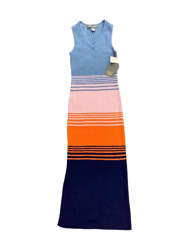 Price Meltdown Striped Pattern Dress Casual Maxi Cmc, Size S
