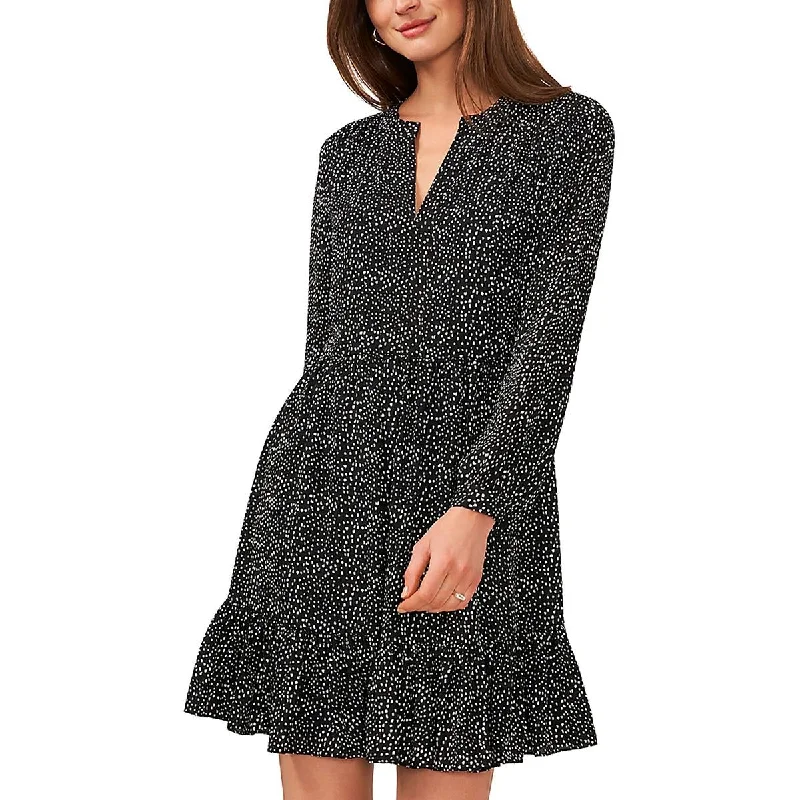 Early Access Womens Mini Long Sleeve Babydoll Dress