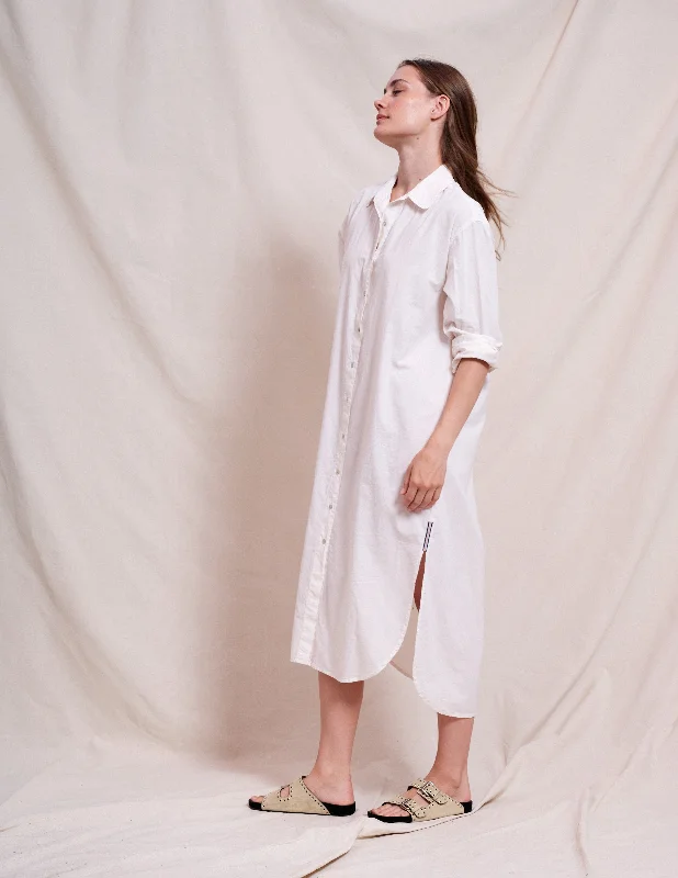 Today’s Deal Sundry Midi Easy Shirt Dress in Optic White