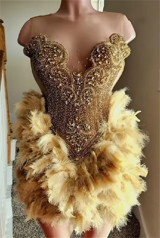 Exclusive Preview Sexy Gold Dimonds Prom Dress For Black Girls Sheer Mesh Luxury Crystal Beads Rhinestones Birthday Party Cocktail Gown Customized Exclusive Preview Sexy Gold Dimonds Prom Dress For Black Girls Sheer Mesh Luxury Crystal Beads Rhinestones Birthday Party Cocktail Gown Customized