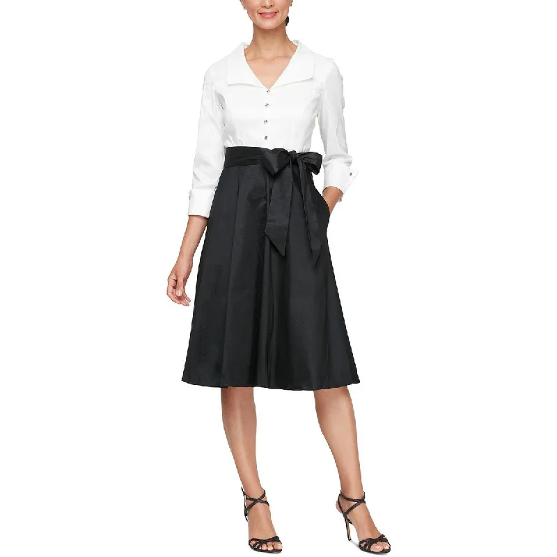 Big Discounts Womens Knee-Length A-Line Fit & Flare Dress