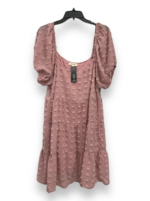 Seasonal Sale Pink Dress Casual Short Ee Some, Size L