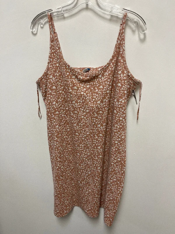 Early Access Tan Dress Casual Short Old Navy, Size 2x