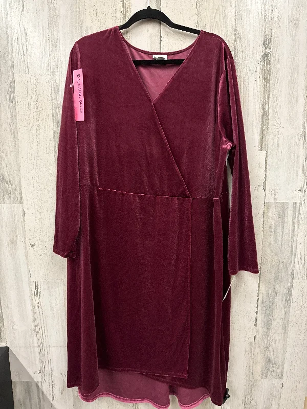 Markdowns Pink Dress Casual Midi Ava & Viv, Size 2x