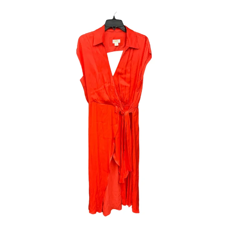 Best Bargains Orange Dress Casual Maxi Maeve, Size L