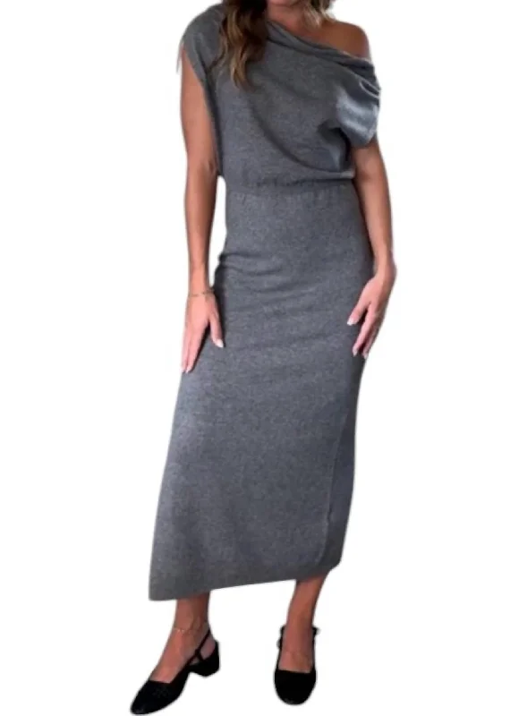 Bargain Prices Val Sweater Dress In Grey
