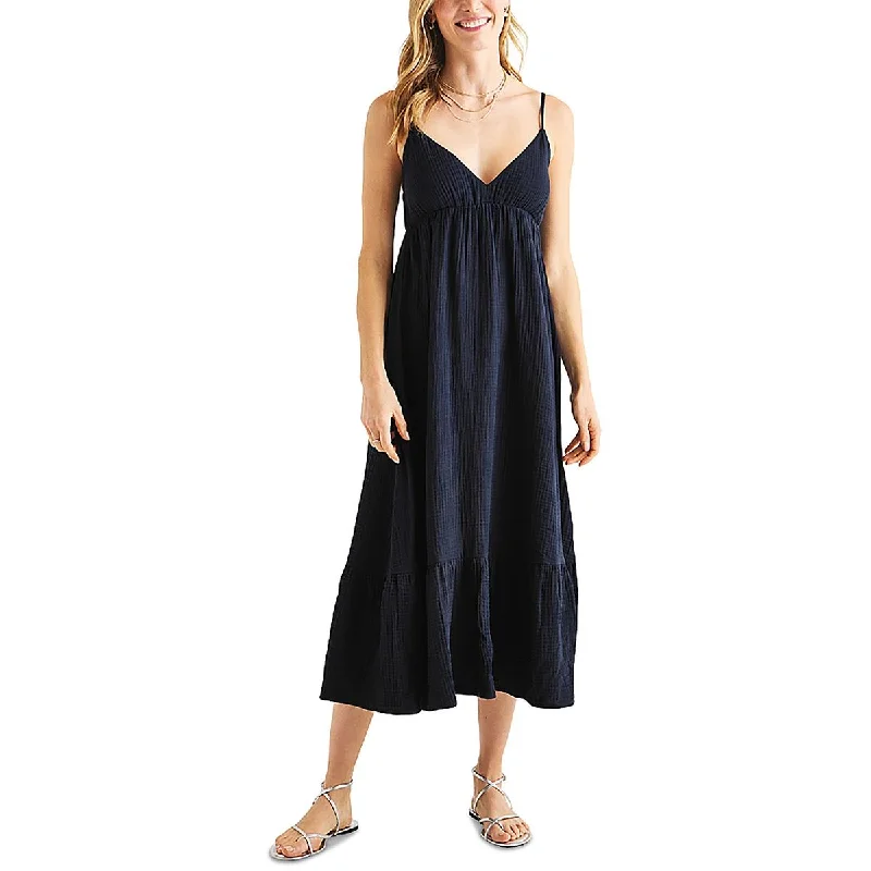 Overstock Womens V-Neck Tiered Maxi Dress