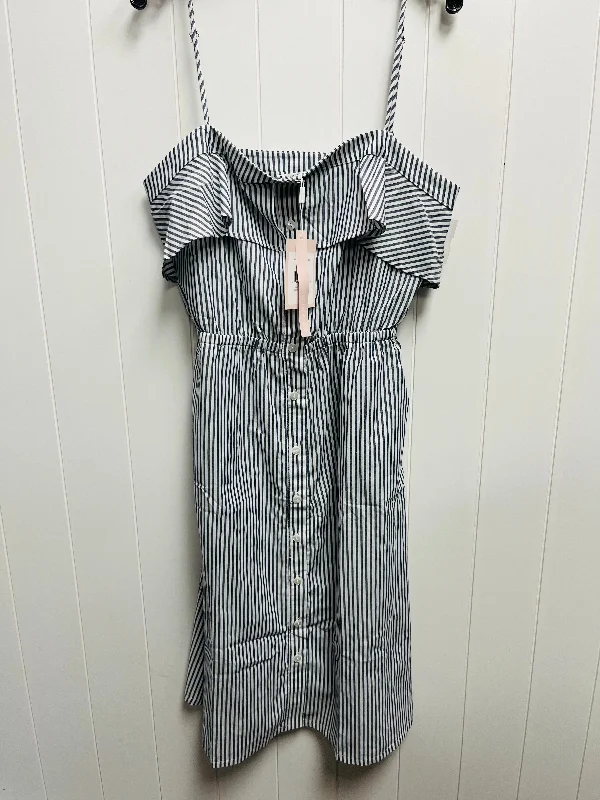 Epic Deals Blue & White Dress Casual Short Avec Les Filles, Size Xl