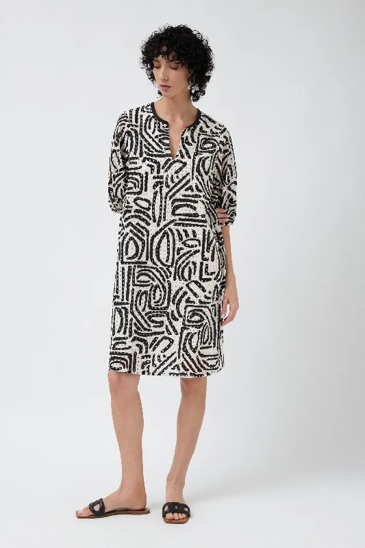 Best Bargains Alamas Dress - Cream/Black