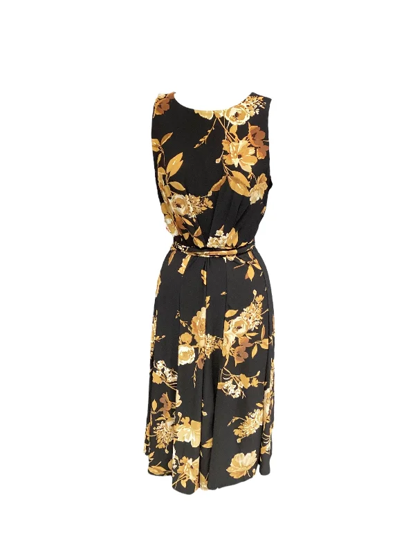 Midnight Madness Black Dress Casual Maxi Anne Klein, Size 8