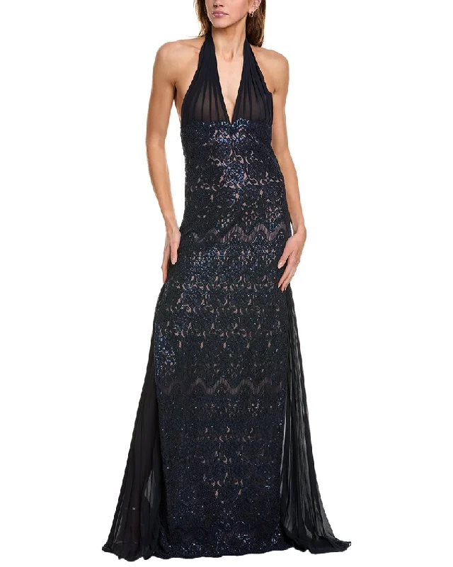 Don't Wait Tadashi Shoji Halter Gown