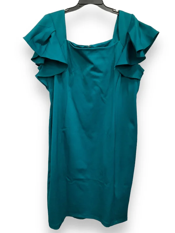 Clearance Event Teal Dress Casual Short Lane Bryant, Size 3x