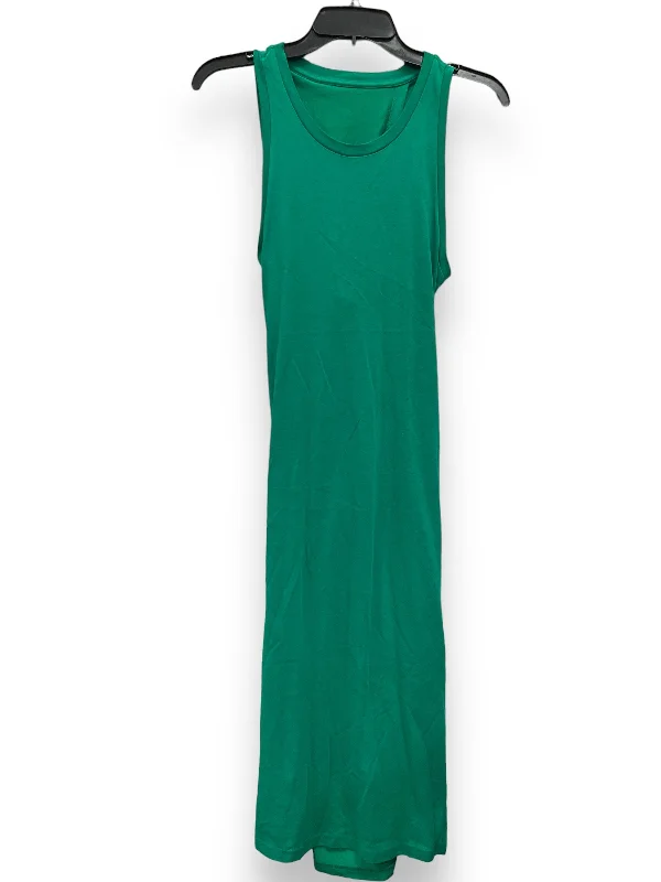 TIME-Limited Offer Green Dress Casual Midi Gap, Size S