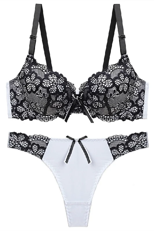 Great Bargains Black Lace Lingerie Set