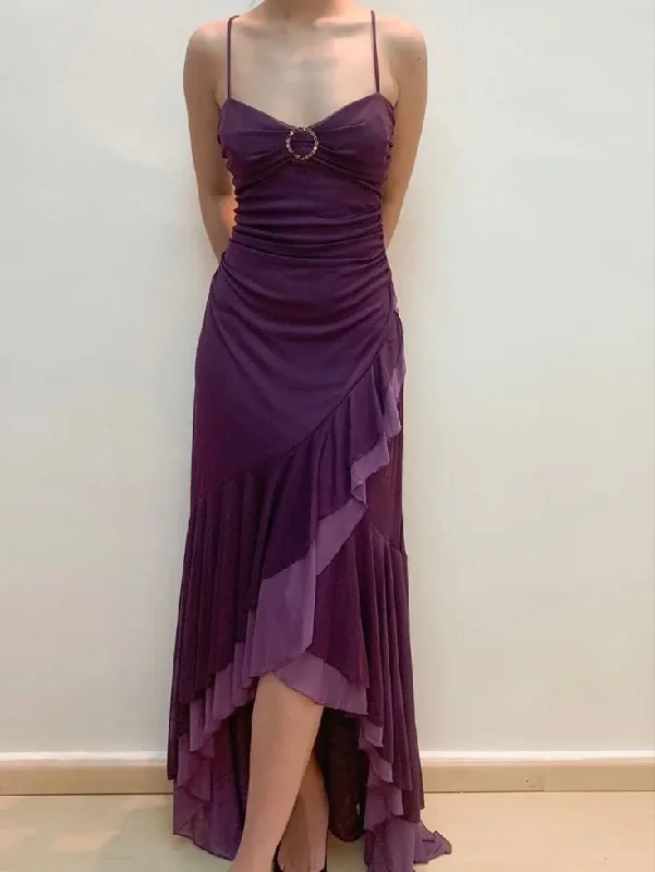 Markdowns Vintage Straps Chiffon Ruffles Mermaid Evening Dress Formal Prom Dress Y7877 Markdowns Vintage Straps Chiffon Ruffles Mermaid Evening Dress Formal Prom Dress Y7877