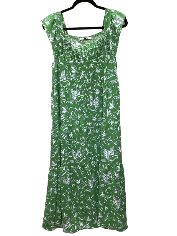Deal Dash Green Dress Casual Maxi Clothes Mentor, Size M