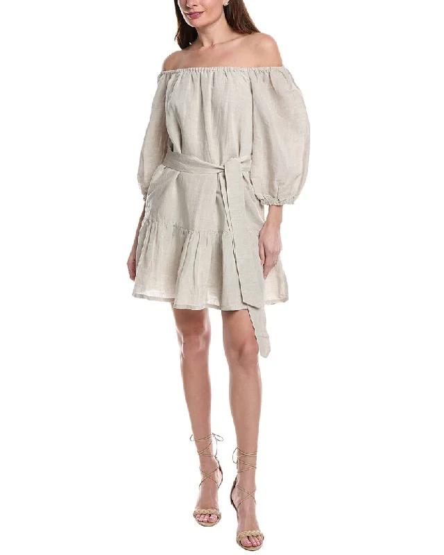 Major Savings Tommy Bahama St. Lucia Tiered Linen-Blend Cover-Up Dress