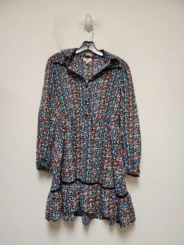Act Fast Floral Print Dress Casual Short Umgee, Size S