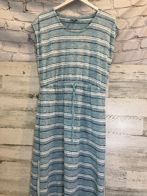 Don't Miss Blue Dress Casual Midi Talbots, Size Petite  M