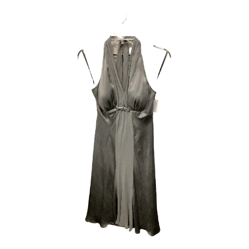 Get It Before It’s Gone Grey Dress Party Midi White House Black Market, Size 4